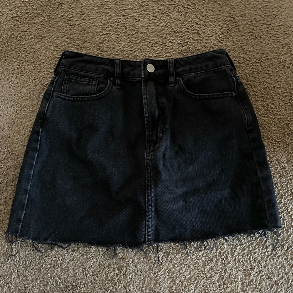 PacSun Black Denim Skirt